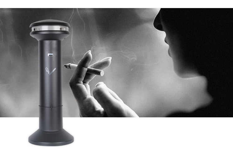 乐柏美不锈钢烟灰桶 9W3400烟蒂桶 户外垃圾桶