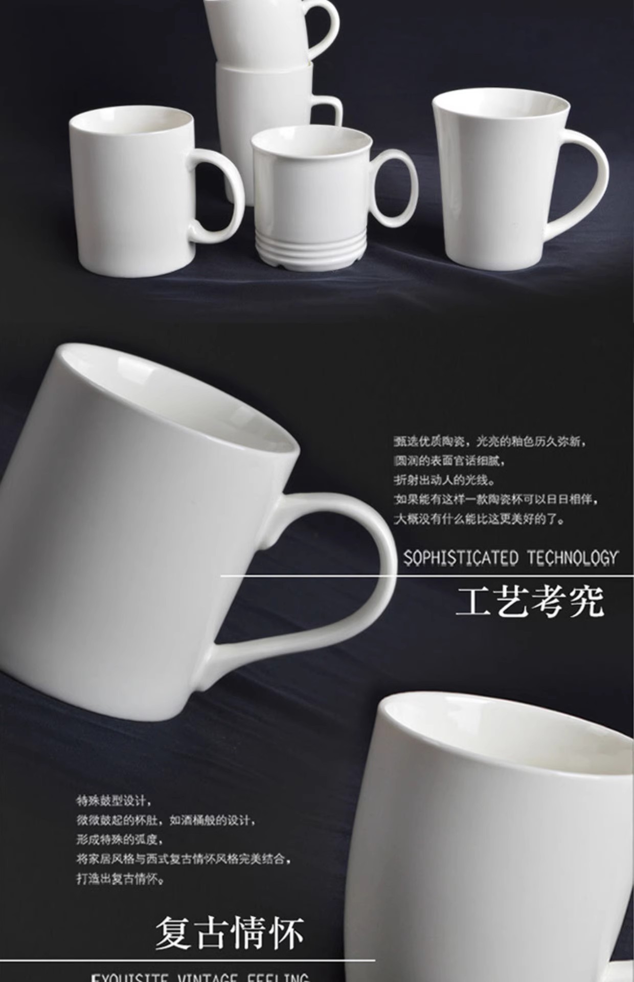 马克杯酒店水杯赠品耐高温陶瓷牛奶茶杯带盖