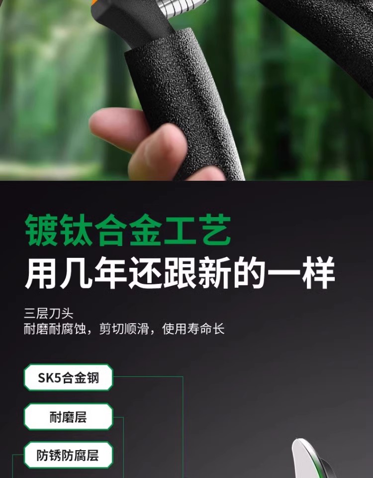 保联剪枝剪刀园林花艺剪刀多功能果树修剪专用粗大枝剪园艺工具